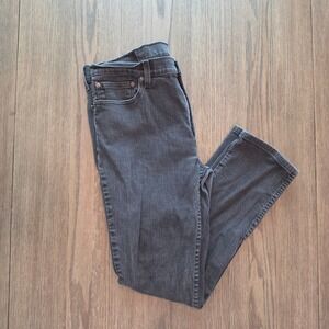 Levis 511 Slim Fit Charcoal Gray Denim Jeans Mens 38x30 Stretch Pants